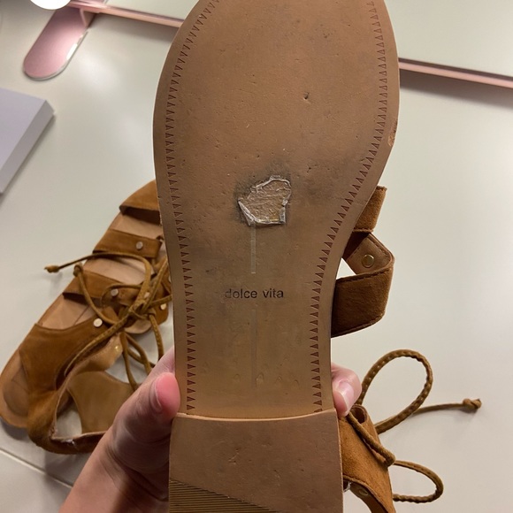 Dolce Vita Brown Strappy Sandals - Picture 8 of 9